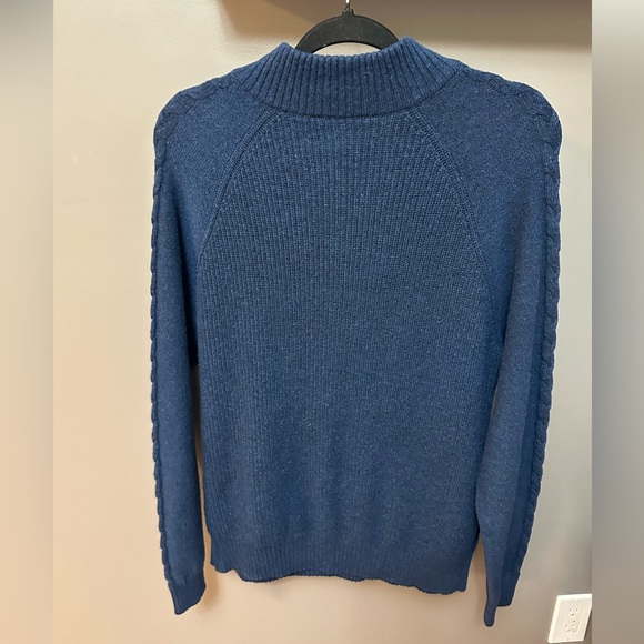 JOSEPH ABOUD | Men’s Medium Navy Wool Sweater - Picture 5 of 5